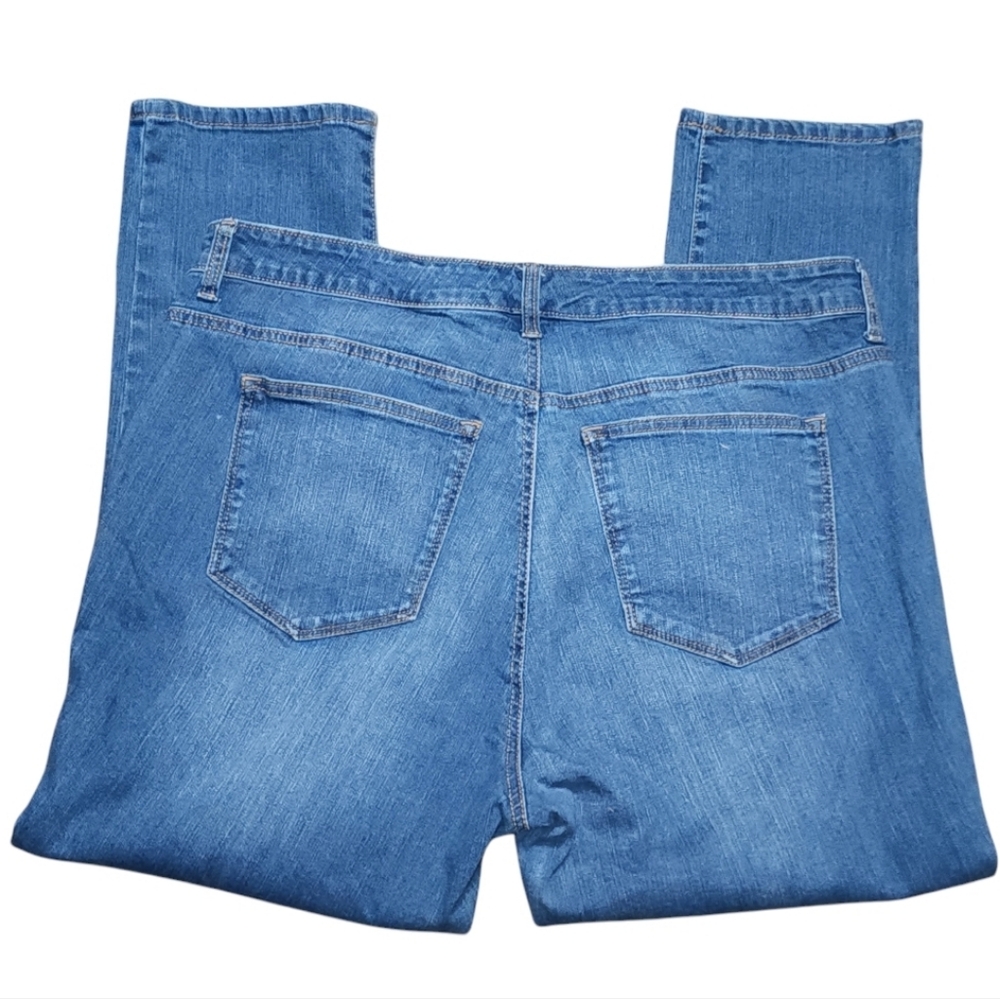 New Direction Women's Plus Size 16W Skinny Crop Stretch Jeans Cozycore Vacation